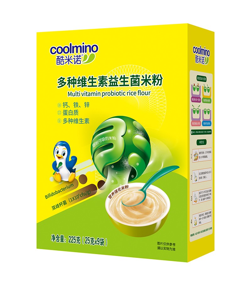  酷米諾多種維生素益生菌米粉225克