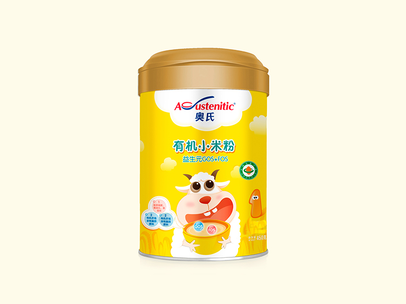  奧氏益生元GOS+FOS有機(jī)小米粉450克