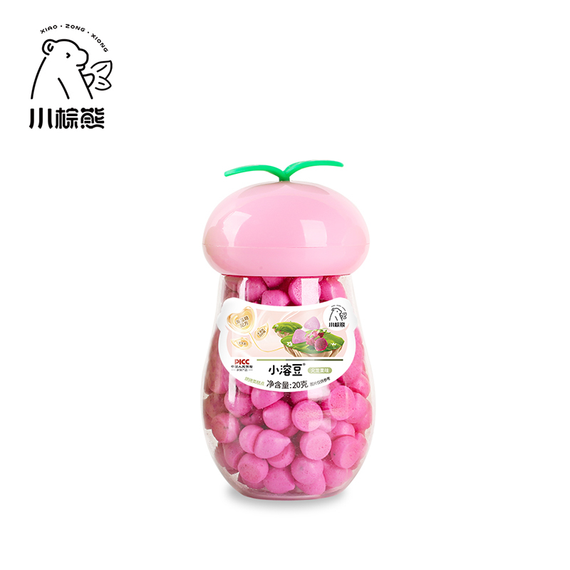   小棕熊小溶豆 火龙果味