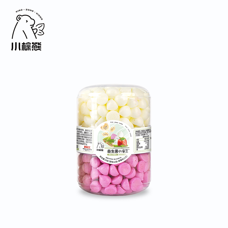   小棕熊益生菌小溶豆 原味+草莓味