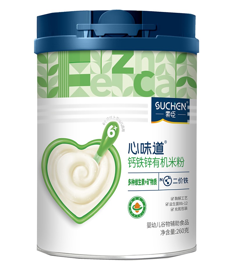   素臣心味道®钙铁锌有机米粉