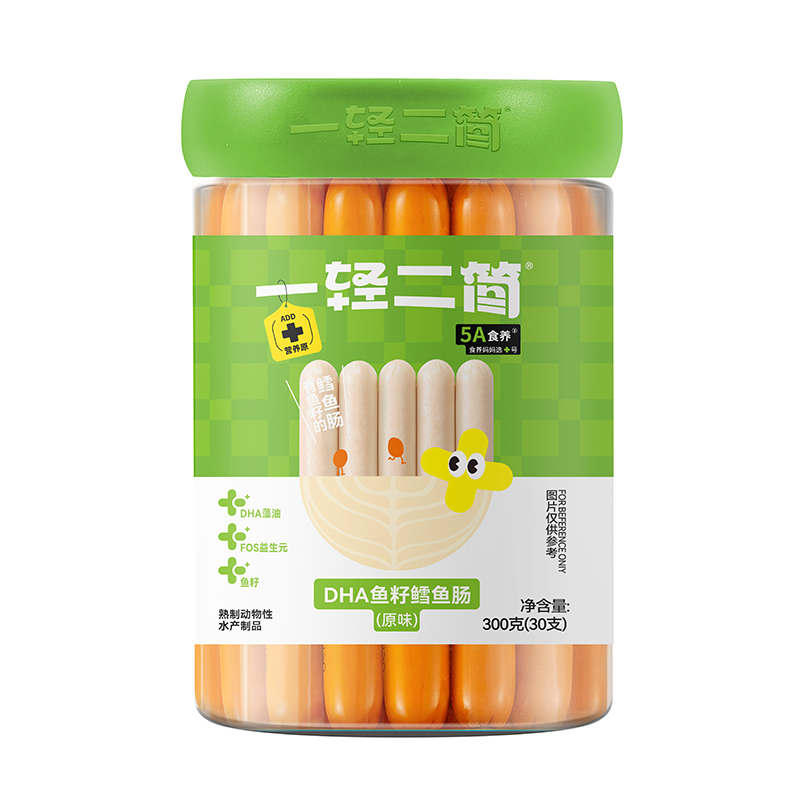  一轻二简DHA鱼籽鳕鱼肠（原味）