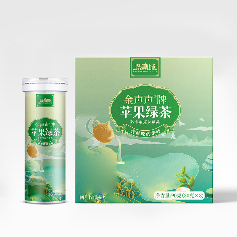  紫禁城金聲聲牌蘋果綠茶