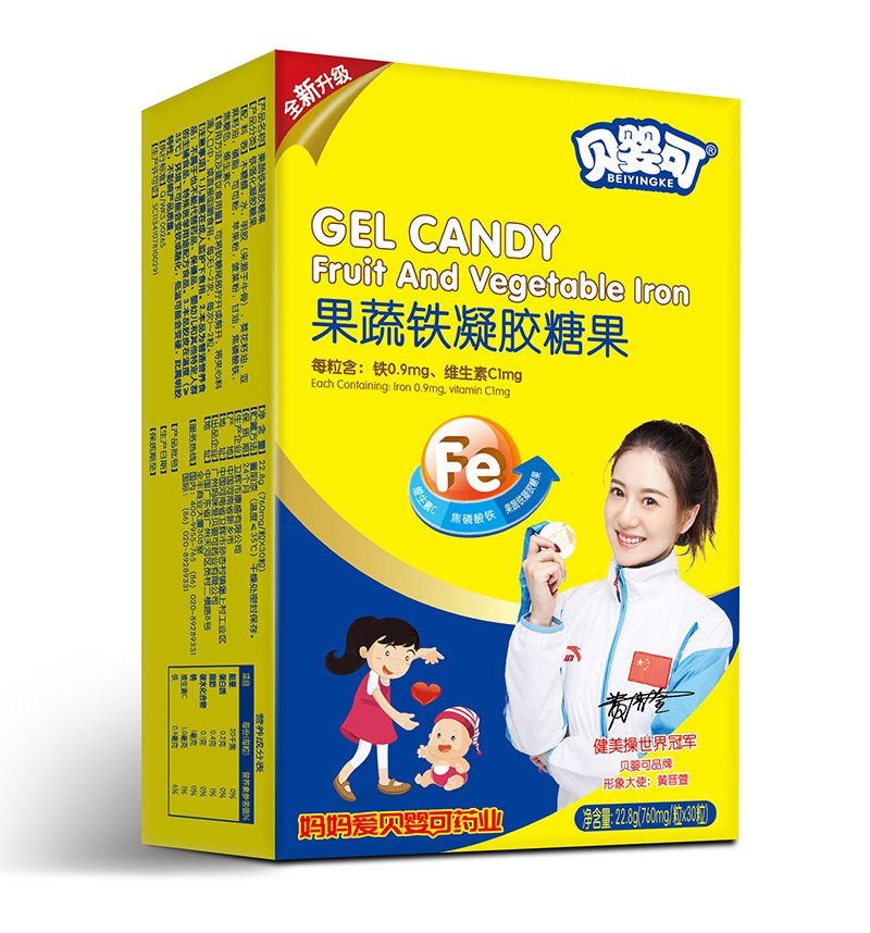  贝婴可果蔬铁凝胶糖果-竖