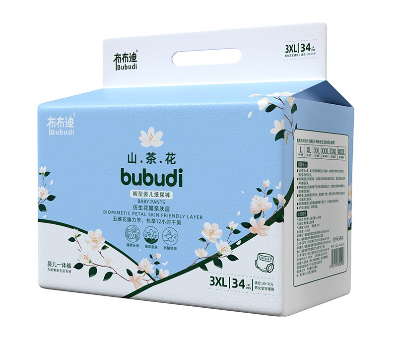 布布迪山茶花裤型婴儿一体裤3XL