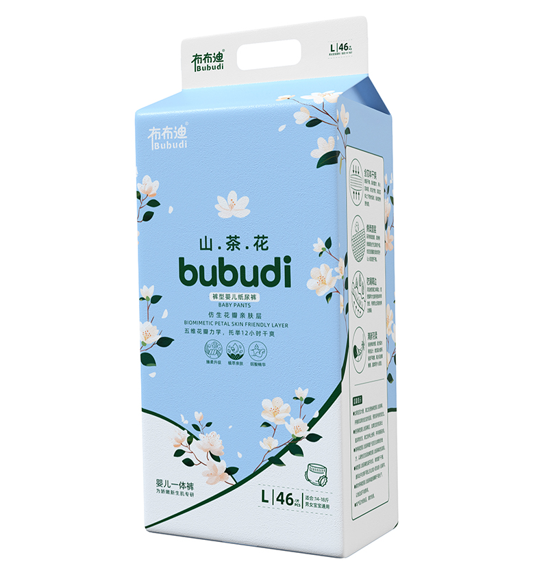 布布迪山茶花裤型婴儿一体裤L