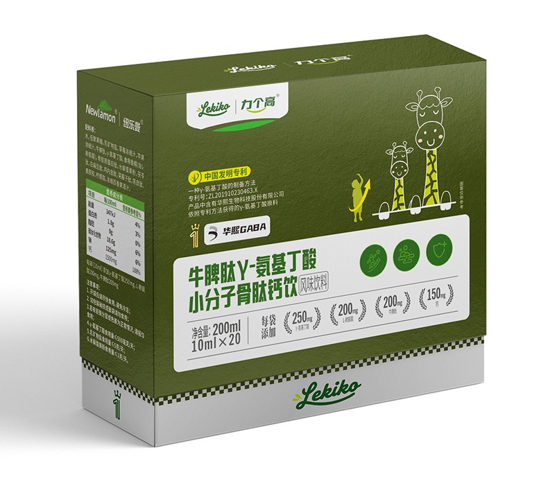  力個高牛脾肽γ-氨基丁酸小分子骨肽鈣飲