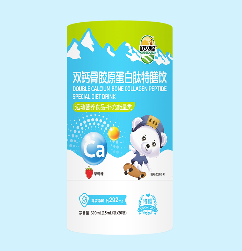  歐貝聰雙鈣骨膠原蛋白肽特膳飲