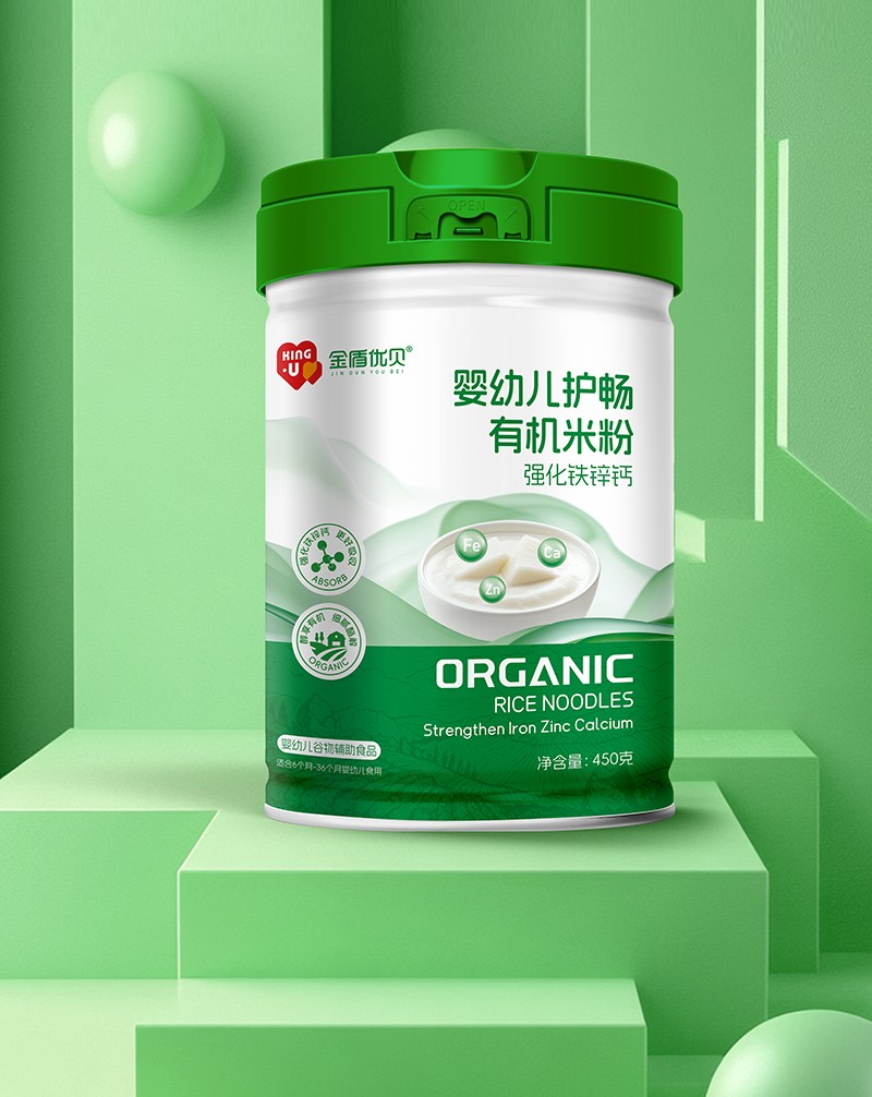  金盾優(yōu)貝嬰幼兒護(hù)暢有機(jī)米粉 強(qiáng)化鐵鋅鈣