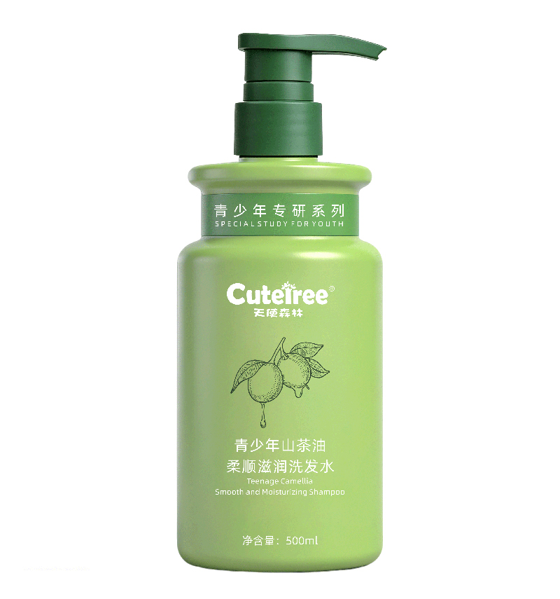  天使森林青少年山茶油柔顺滋润洗发水