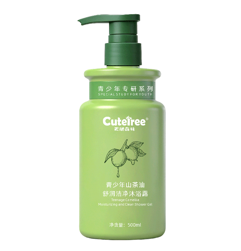  天使森林青少年山茶油舒润洁净沐浴露