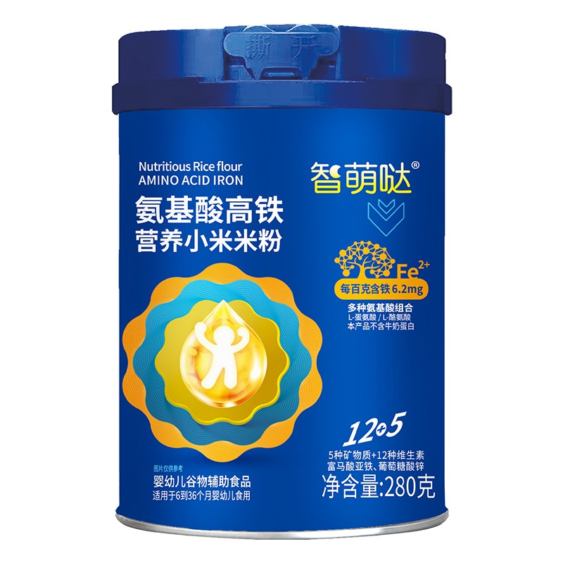  智萌哒氨基酸高铁营养小米米粉280g