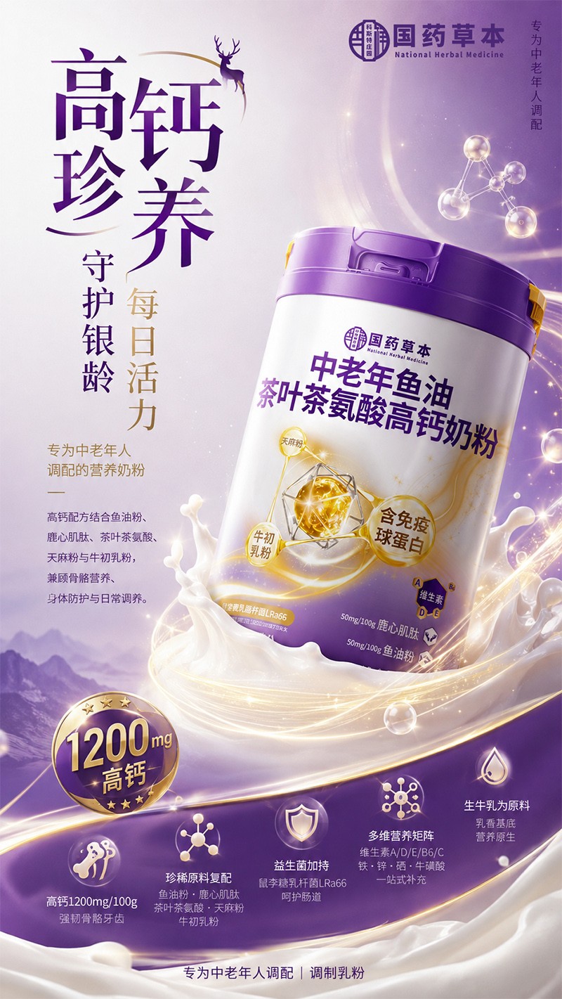 国药本草中老年鱼油茶叶茶氨酸高钙奶粉04.jpg