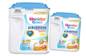 妈咪朵益生菌水果营养蒸米粉