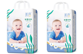 美語(yǔ)海藻親膚系列嬰兒紙尿褲