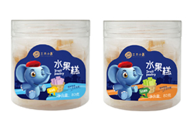 多可三只小象水果糕