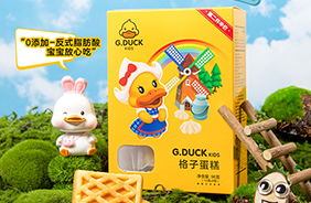 G.DUCK小黃鴨格子蛋糕