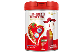 奧氏紅參血紅素鐵阿膠女士奶粉