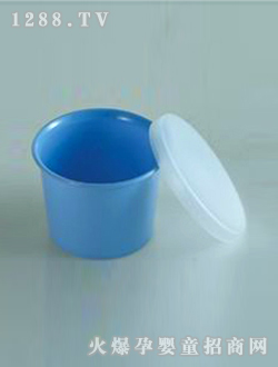 白盖蓝色学饮杯