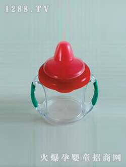 红盖双手柄学饮杯