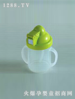 绿盖双手柄学饮杯