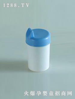 蓝盖白色学饮杯