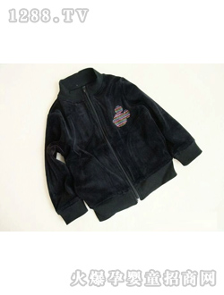 烫钻米奇黑色外套