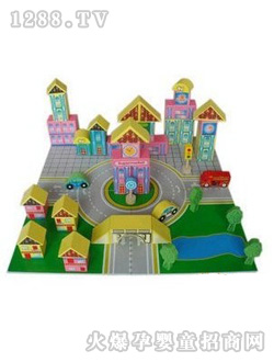 启德玩具花园城市积木