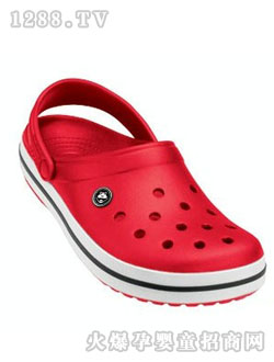 佳阳大花色花园鞋