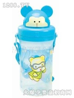 心意蓝色米奇学生水壶