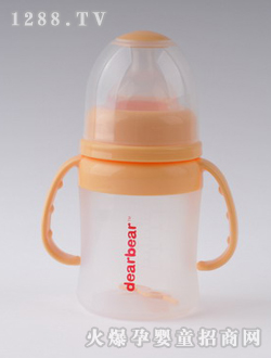 亲亲贝贝宽口径矽胶奶瓶