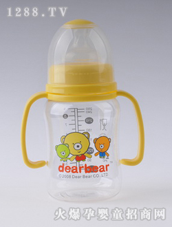 亲亲贝贝握把宽口径奶瓶