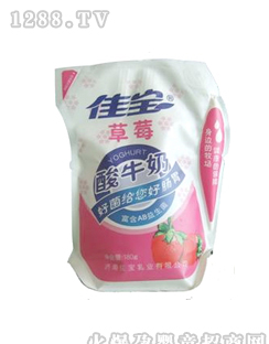 佳宝草莓益生菌酸牛奶