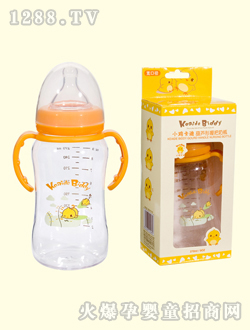 小鸡卡迪葫芦形握把奶瓶
