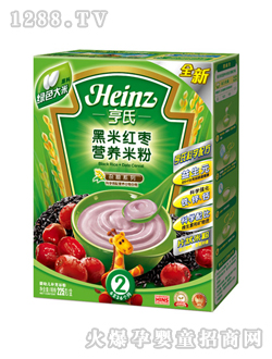 亨氏黑米红枣营养米粉