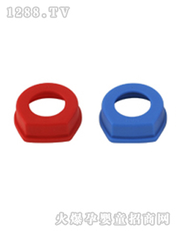 NUK奶瓶旋盖红蓝色