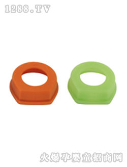 NUK奶瓶旋盖红绿色