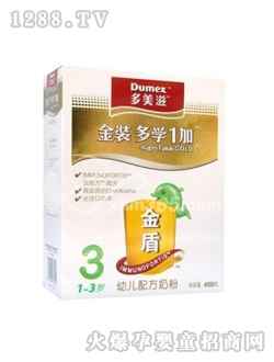 多美滋400g金盾多乐加奶粉