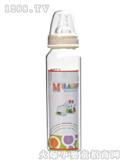 标准口径晶钻玻璃奶瓶