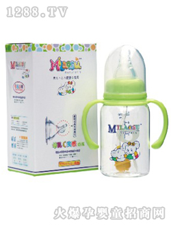 圆身带手柄母乳实感奶瓶