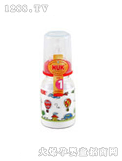 NUK PC彩色卡通奶瓶125M （带1号仿真通气奶嘴）