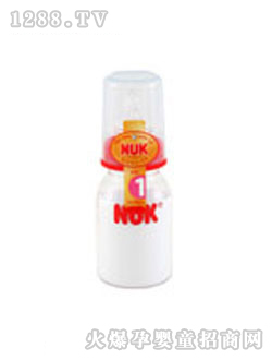 NUK高强度PC清色奶瓶125ML（带1号仿真通气奶嘴）