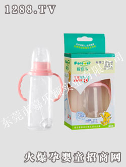 福爱儿标准口120ML带吸管手柄直身奶瓶