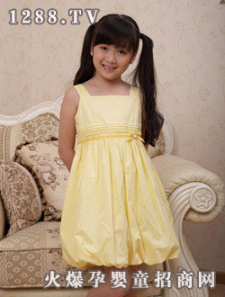 奇奇库2010春夏黄色连衣裙