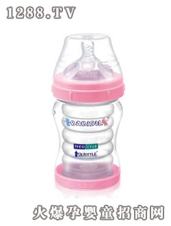 BABISIL新型6安士硅胶收缩内胆奶瓶