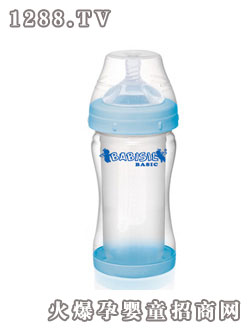 BABISIL新型8安士硅胶收缩内胆奶瓶