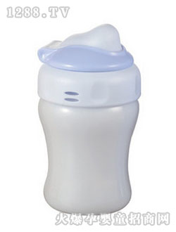 乐乐宝贝PP材料防漏吸管梦幻水壶水杯
