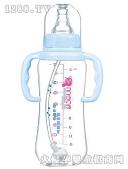 安心有柄自动母乳实感大圆弧奶瓶