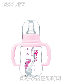 安心有柄自动母乳实感小圆弧奶瓶