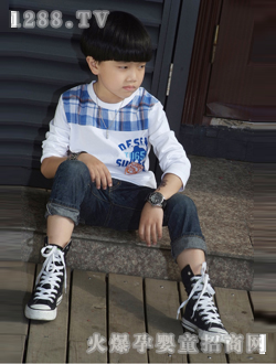 托尼艾米男童长袖夏装M中号